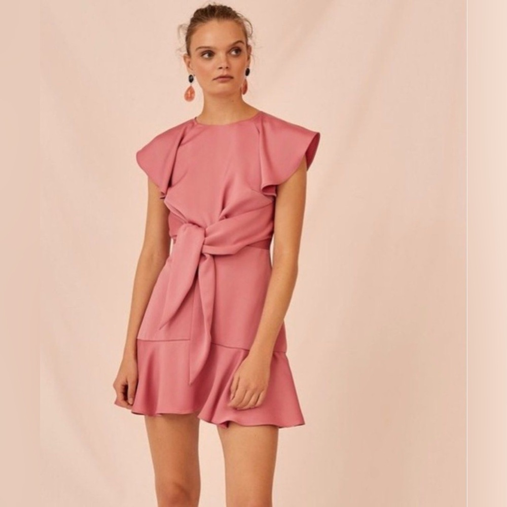 Keepsake The Label Pink Ruffle Dress